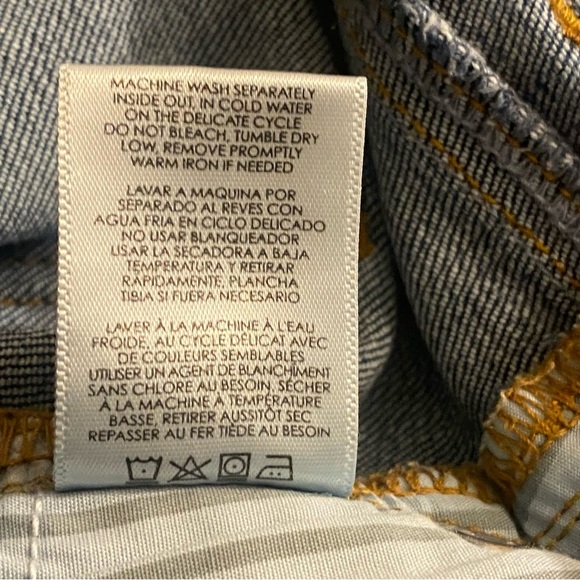 Cabi Button Fly Straight Leg Jeans Women’s 8 Denim Blue Stretch Mid Rise - Picture 12 of 12